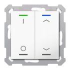 MDT RF-TAL55T202.D1S RF KNX+ Taster Light 55 2T, Secure, +T, b.brill.