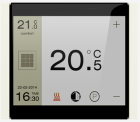 EKINEX EK-FLQ-GAC Flank series square frame - fire white colour