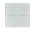 EELECTRON 9025GL02B01 DOUBLE GLASS 2 CH. - WHITE + RGB