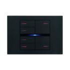 EELECTRON BK24PLL-3 KIT 6 TASTI 2 SINISTRA + 4 DESTRA IN PLASTICA VERN