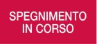 COOPER CSA INCENDIO CSA08663 DICITURA SERIE 50XX "SPEGNIMENTO IN CORSO"