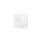 ZENNIO ZVIF55X2V2GW  Backlit capacitive touch switch (55 x 55 mm) 2-button, gloss white