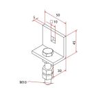 FAAC A4506_0558 TM2 SUP - -L- BRACKET_1PC