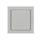 EKINEX EK-T1Q-GAG Confezione tasto singolo quadrato - Grigio argento