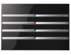 BLUMOTIX BX-F-RKB-CHROME QUBIK SENSITIVE Cover tastiera ABS 120X80 8 Pulsanti Nero