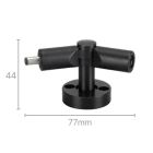 LEDCO LK08/NE LINK GIUNZIONE DOPPIA SNODABILE NERO