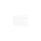 ZENNIO ZVITXLX10W TECLA XL 10-key backlit capacitive touch switch, white