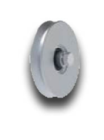 2061L fadini ruota ø 90 mm gola a V per cancelli scorrevoli 2061l
