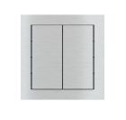 EKINEX EK-T2R-GB_ Pack of 2 71 series vertical rectangular metal buttons