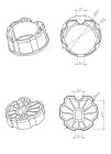 CAME 001YK5137 36 MM INCLINED WARHEAD
