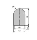 SOMMER S10332-00001 Corner guard profile - 6 m - black