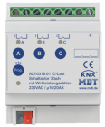 MDT AZI-0316.01 AZI-0316.01: Attuatore con interruttore triplo, 16/20 A, 230 V CA, carico C