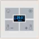 BLUMOTIX BX-F-QWT QUBIK BUTTON Cover termostato vetro 80X80mm Bianco