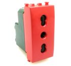 MAPAM 518R Joy 518R Bivalent Socket (16A-250V) for emergency line Red