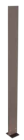 ABTECNO APE-550/3031 COLONNETTA NEUTRA ARGENTO L 120 X P 20 X H 1490 MM