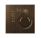 JUNG ME2178TSAT KNX room thermostat with integrated bus coupler and 4-channel button interface - metal models - antique brass
