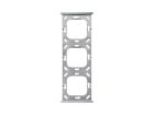 ELSNER 70305 Frame Corlo Plane 3-gang- chrome matt Frame for mo