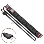WP RACK WPN-PDU-I05-08 CANALE DI ALIMENTAZIONE (PDU) RACK 19" 8 PRESE VDE SPINA ITALIANA 16A