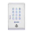CDVI KCIEN Tastiera antivandalo in Inox retro-illuminata con elettronica integrata e pulsante di chiamata