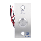 CDVI BPNONFCAB Vandal-proof steel button with 19mm stainless steel front