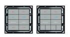 EKINEX EK-T4R-20-BL-GAG kit of 4 horizontal rectangular 20 Series buttons (30x15)