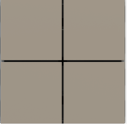 EKINEX EK-TQQ-FCC Kit 4 tasti FF (Form/Flank/NF) quadrati (40x40) Colore Cacao Orinoco