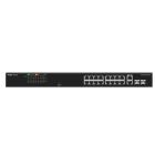 RUIJIE RG-ES118FGS-LP 16-Port 100Mbps + 2 Gigabit RJ45/SFP Combo Ports,