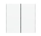 EKINEX EK-TRV-GA_ Tasto rettangolare verticale plastica per pulsante 2 canali serie FF (2 pz)