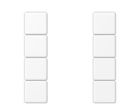 JUNG A504TSAWWM Copritasti per sens. 4 canali F50- mod. A500- bianco alpino opaco