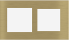 EKINEX EK-S2G-GBB Placca Surface (71 e 20Venti ) rettangolare colore ottone