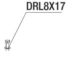 RIB DRL8X17 ROUND. PIANA 8.4X17X1.6 galvanized