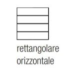EKINEX EK-TRO-GB Tasto rettangolare orizzontale metallo per pulsante 4 canali serie FF ( 4pz )