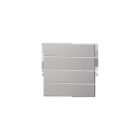 EKINEX EK-T4R-GAG Confezione 4 tasti rettangolari orizzontali - Grigio argento