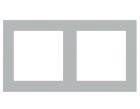 EKINEX EK-P2P-F_ Placca doppia 2 finestre 55x55 in Fenix NTM