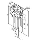 NICE 702.17.00 Compact, adjustable support (standard) Era M series supports 45 mm diameter