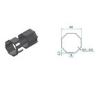 FAAC A3505_0502S TM2 AD35 - Adattatore Per Tubo Ottagonale 40MM