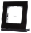 MDT BE-GTR1S.01 KNX glass frame, 1 seat, black BE-GTR1S.01