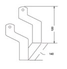 TECNOCONTROL ST320 Fixing bracket for ATEX sirens model SI320