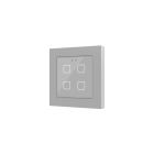 ZENNIO ZVIF55X4V2S  Backlit capacitive touch switch (55 x 55 mm) 4-button, silver