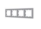 ZENNIO 980000406 ZS55 4-seater frame, silver