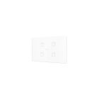 ZENNIO ZVITXLX4W Interruttore touch capacitivo TECLA XL retroilluminato 4 tasti, bianco