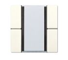 JUNG LS2092NABS Sensore a tasti 2 canali Universal per accoppiatore bus KNX 2070U- bianco