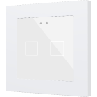 ZENNIO ZVI-F55X2-GW ZVI-F55X2-GW Flat 55 X2 Backlit capacitive touch switch (55 x 55 mm), 2 modules, gloss white