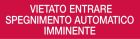COOPER CSA INCENDIO CSA08588-E DICITURA FSB01 VIETATO ENTRARE
