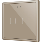 ZENNIO ZVIF70X2C Flat 70 X2. Glass Capacitive push button 70x70 - 2
