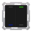 MDT RF-TAL55T206.01S RF KNX+ Taster Light 55 2T, Secure, , +T, nero op.