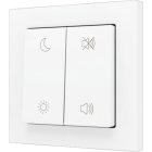 ZENNIO ZS552PB4MWC ZS55. Double Soft push button for 4 binary inputs