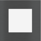 EKINEX EK-PQP-GBU Placca FF/71 (Form/Flank/NF) quadrata METALLO (ALLUMINIO) - 1 finestra