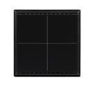 ELSNER 70883 70883 Cala KNX M-T CH Pulsanti con sensore di temperatura, 4 vie, nero