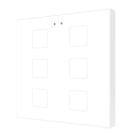 ZENNIO ZVIF6VTGW Tastiera capacitiva Flat, 6 Tasti + T° bianco brillante
